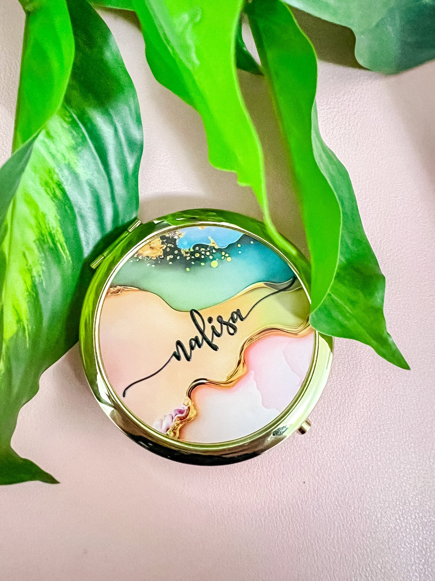 SFArtcreations Thankyou Teacher Personalized Compact Mirror