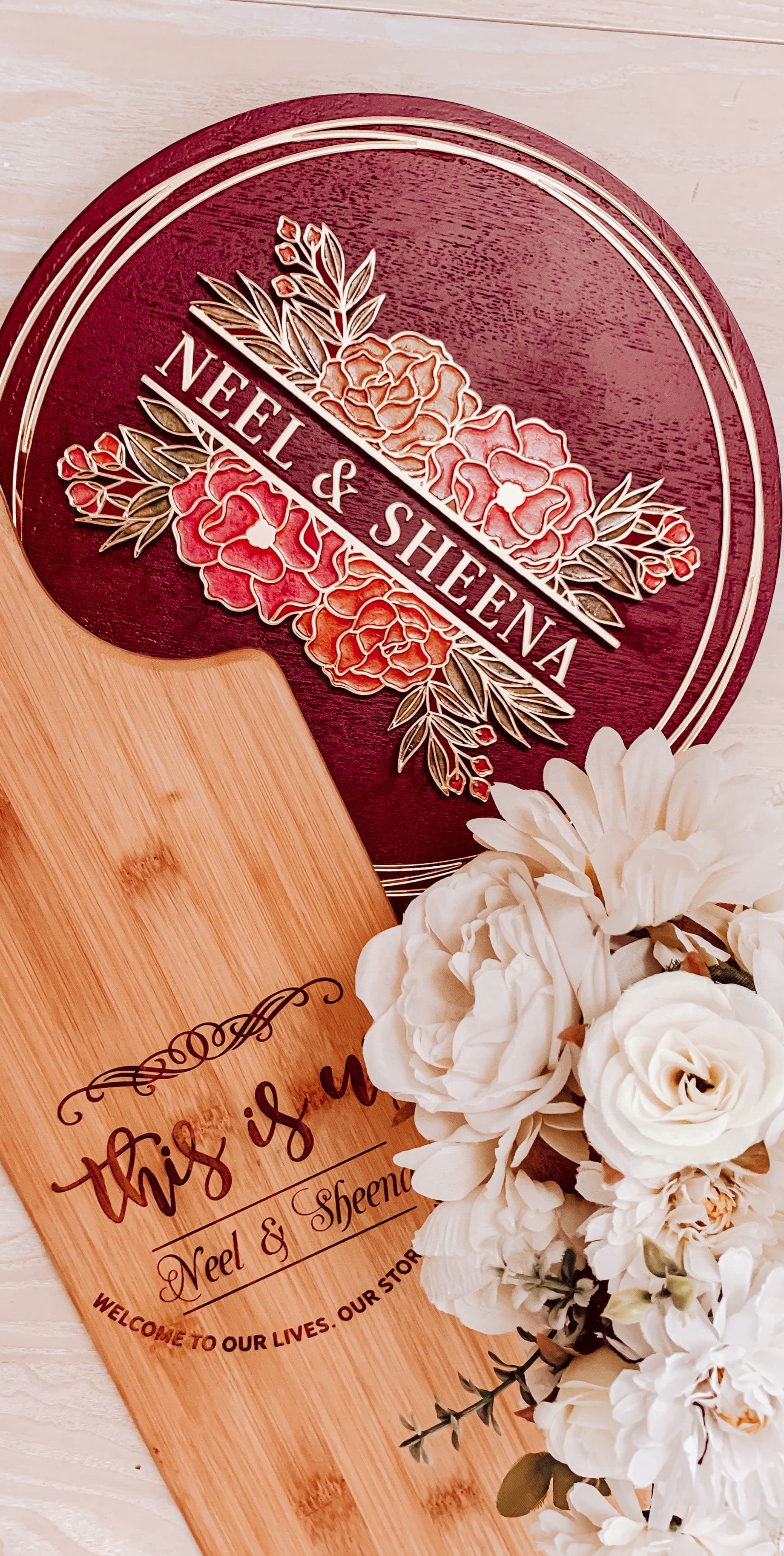 SFArtcreations Cutting Boards Customized Serving Tray