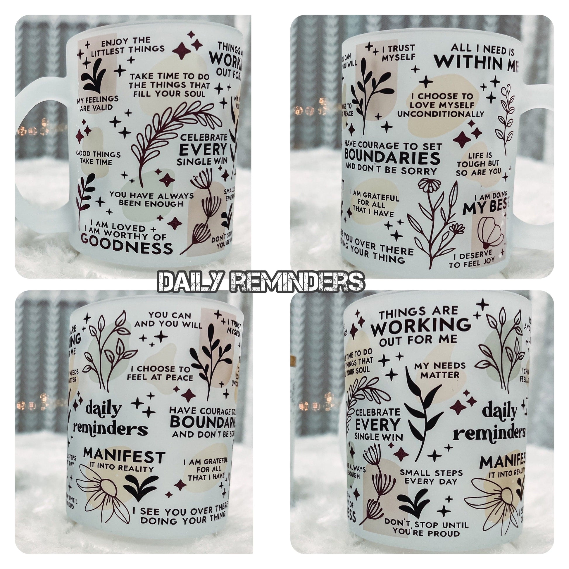 SFArtcreations Drinkware 11oz Frost Mug - Daily Reminder