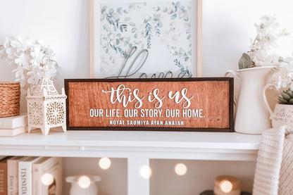 SFArtcreations Posters, Prints, & Visual Artwork This is Us  - Customized Wall Sign