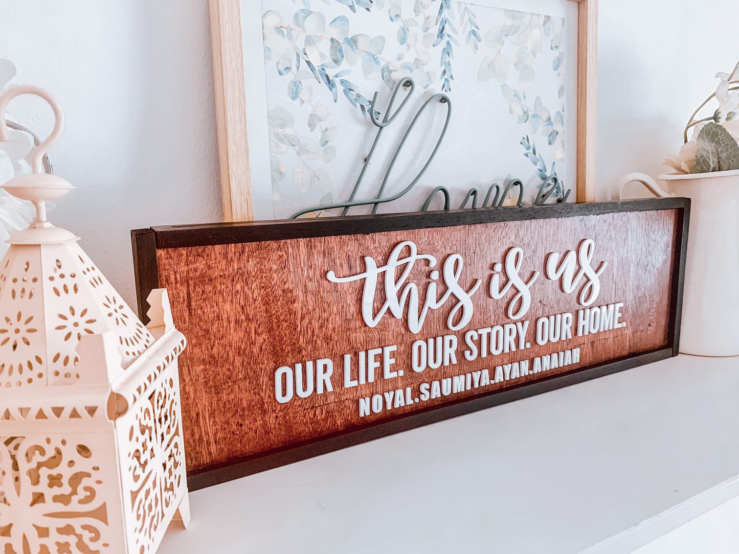 SFArtcreations Posters, Prints, & Visual Artwork This is Us  - Customized Wall Sign