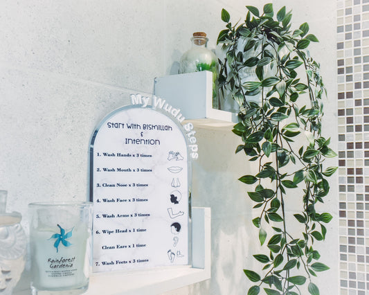 SFArtcreations  wall decor Wudu Steps - Display Stand